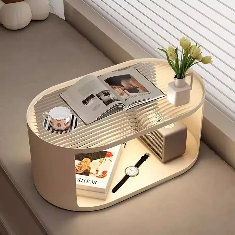 AOLIVIYA Sofa Floor Coffee Tea Table Portable Bed Folding Table Cream Bay Window Tatami Kang Low Desk Simple