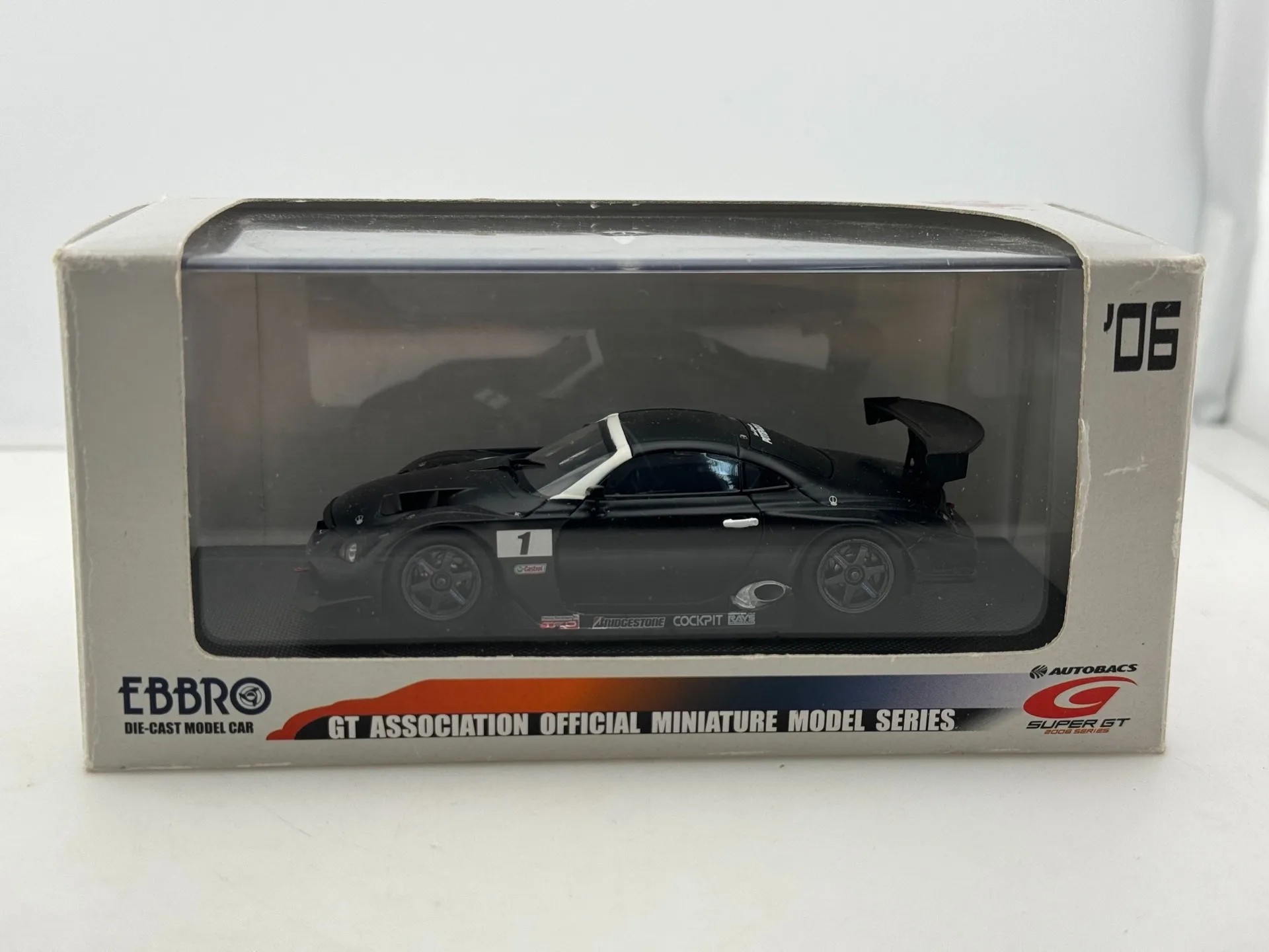 

Diecast Ebbro 1/43 Scale Cerumo SC Test Car ,06 Alloy Car Model Collectible Toy Gift Souvenir Display Ornament