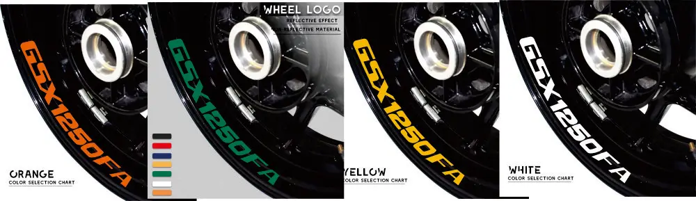 

calcomanías decorativas reflemanías de marco Pegatinas para ruedas de motocicleta, de tendencia para SUZUKI GSX1250FA gsx 1250fa