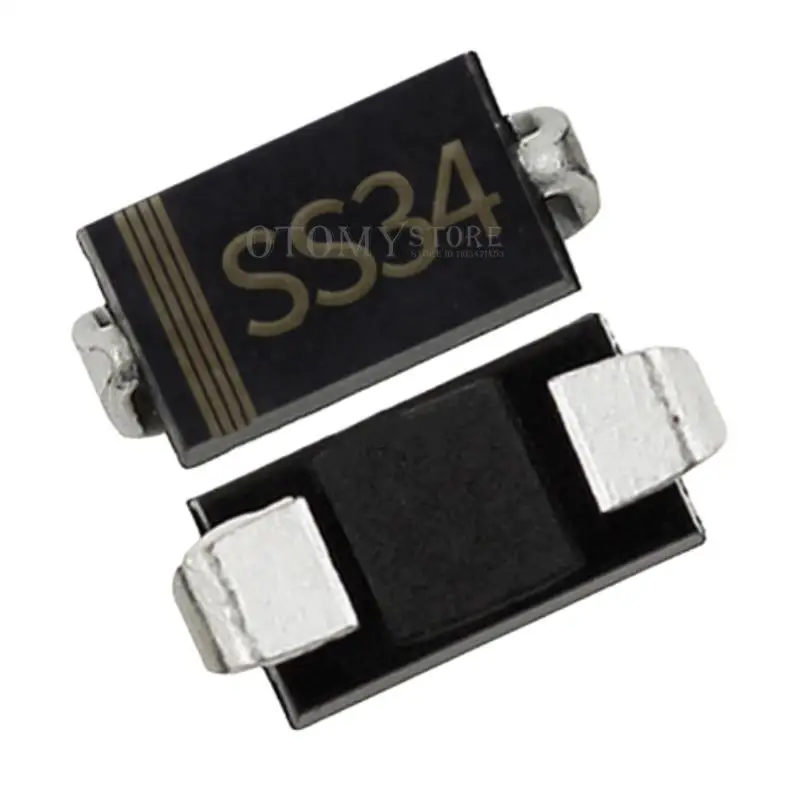 100PCS 100% NEW SS34 SMA Patch IN5822 1N5822 4MMX2.6MM 3A/40V DO-214AC Diode Authentic Chipset
