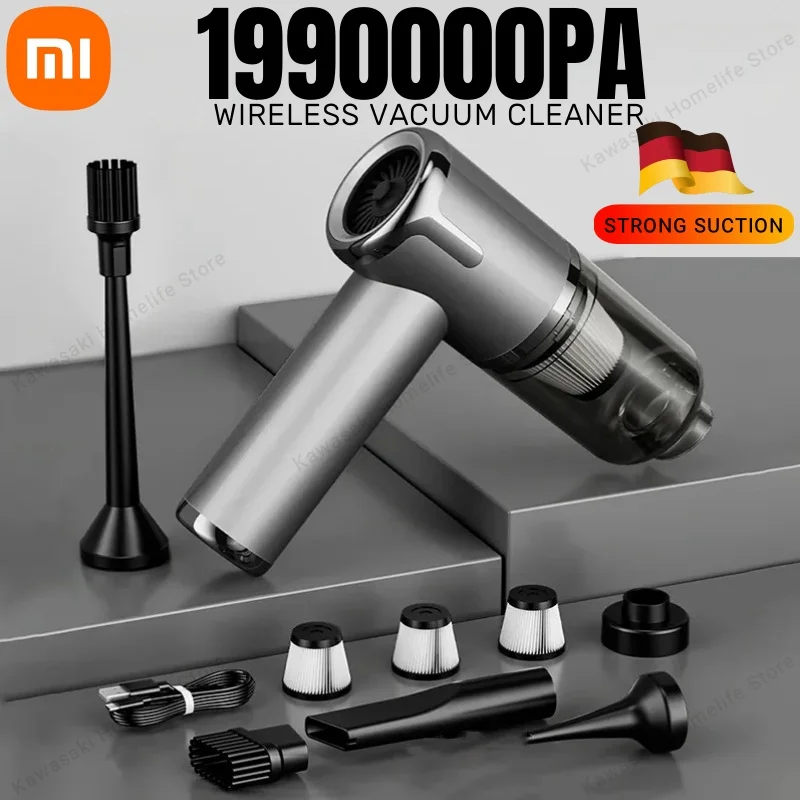 Xiaomi 5 in 1 Car Vacuum Cleaner 1990000PA Powerful Handheld Cleaning Machine for Home Appliance Car Cleaner Wireless Portable 