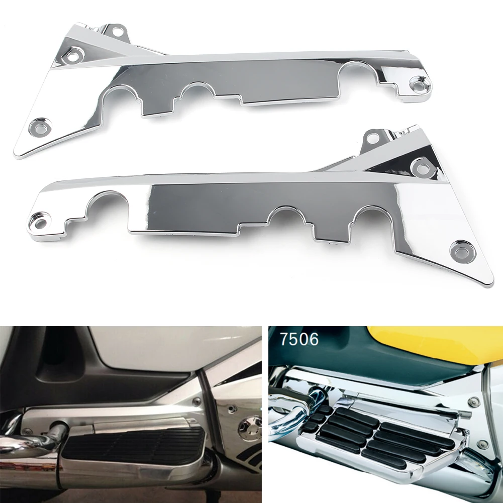 

2PCS GL1800 2001-2011 Motorbike Fairing Lower Rear Frame Covers Chrome Decorative Trims For Honda Goldwing GL 1800 01-11