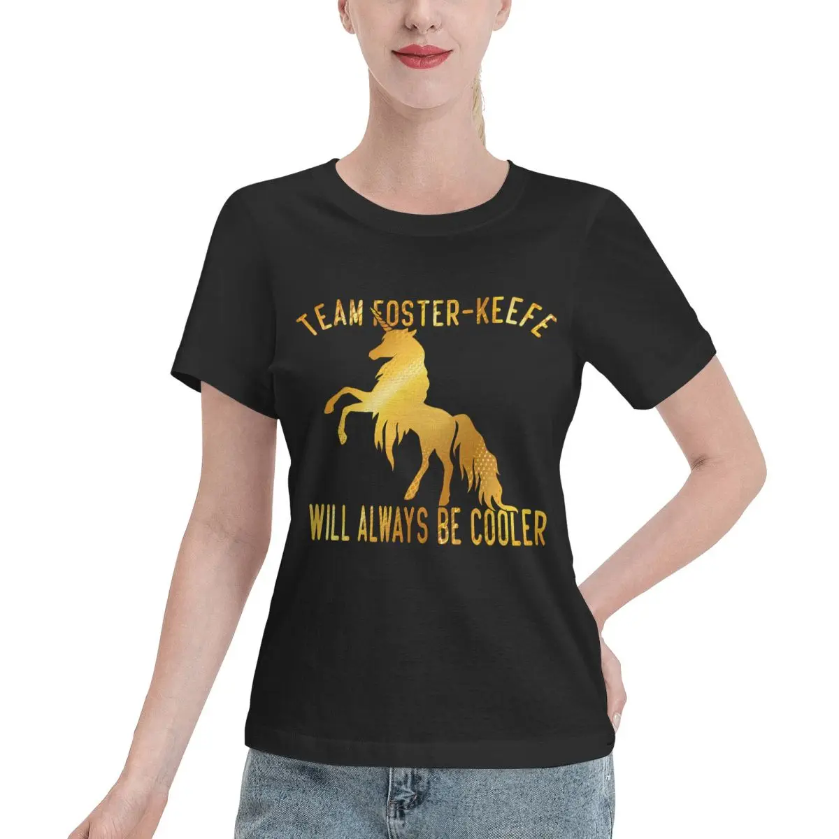 Multi Occasion Team Foster Keefe Will Always Be Cooler Women's T-shirt Luxury Blank T Shirt