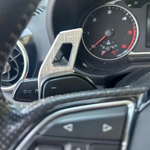 Para Audi A3 S3 8V A4 S4 A5 S5 B8.5 A6 S6 A7 S7 C7 Q5 Q7 2013 2014 2015 2016 extensión de palanca de cambios de volante de aluminio