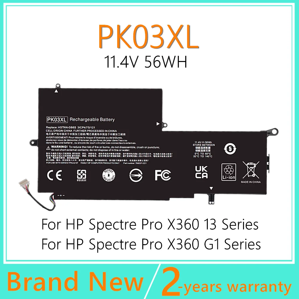 PK03XL Laptop battery For HP Pro X360 13 G1 13-4003dx13-4005dx 13-4010ca HSTNN-DB6S 788237-2C1 788237-2C2 789116-005 TPN-Q157