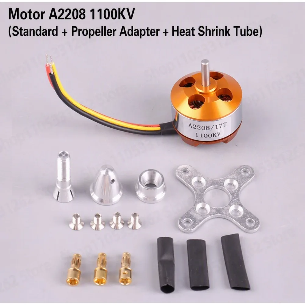 A2208 Model Aircraft Motor KV1100 1400 1800 2600 Fixed Wing Drone Motor