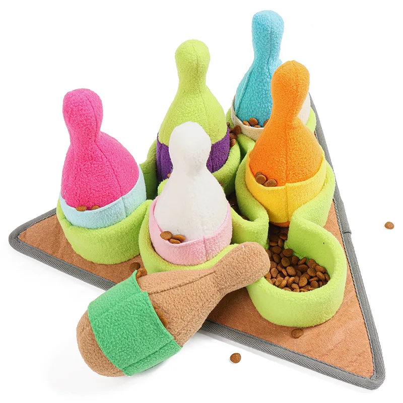 Turkey Plush Toy for Dog and Cat, Interactive Puzzle Feeder, Chew Toys with Squeaker, Hide Food Toys, Pet Products