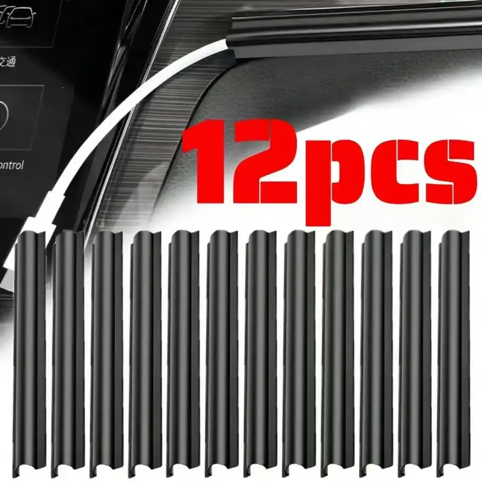 Kit organizador de cabos de carro elegante, 4 unidades, mangas universais para um interior limpo e sem danos, protege fios de carregamento, melhora a estética