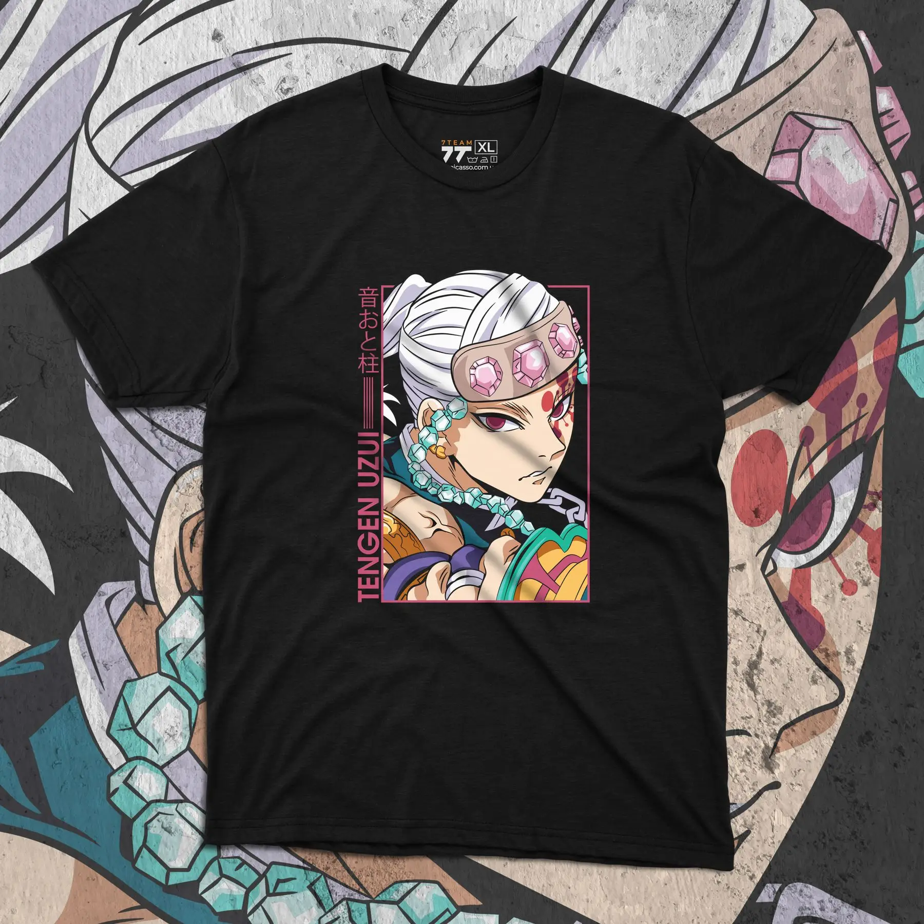 

T-shirt with Demon Slashing Blade print - Tengen Uzui