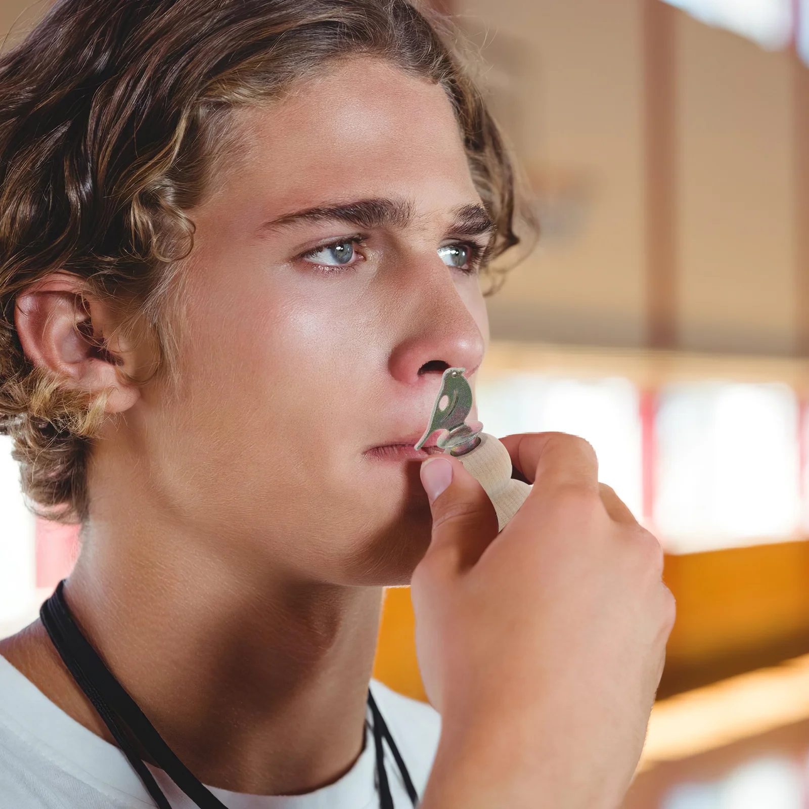 Vogelfluit Houten kalebasvormige realistische vogels Tjilpen Geluid Draagbaar oproepapparaat voor natuurverkenning Vogeltrainingfeest