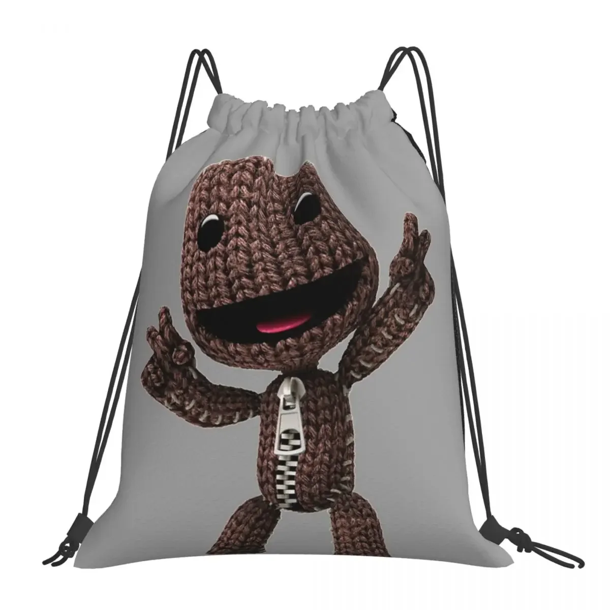 LBP Sackboy Backpacks Multi-function Portable Drawstring Bags Drawstring Bundle Pocket Sports Bag BookBag For Man Woman Students