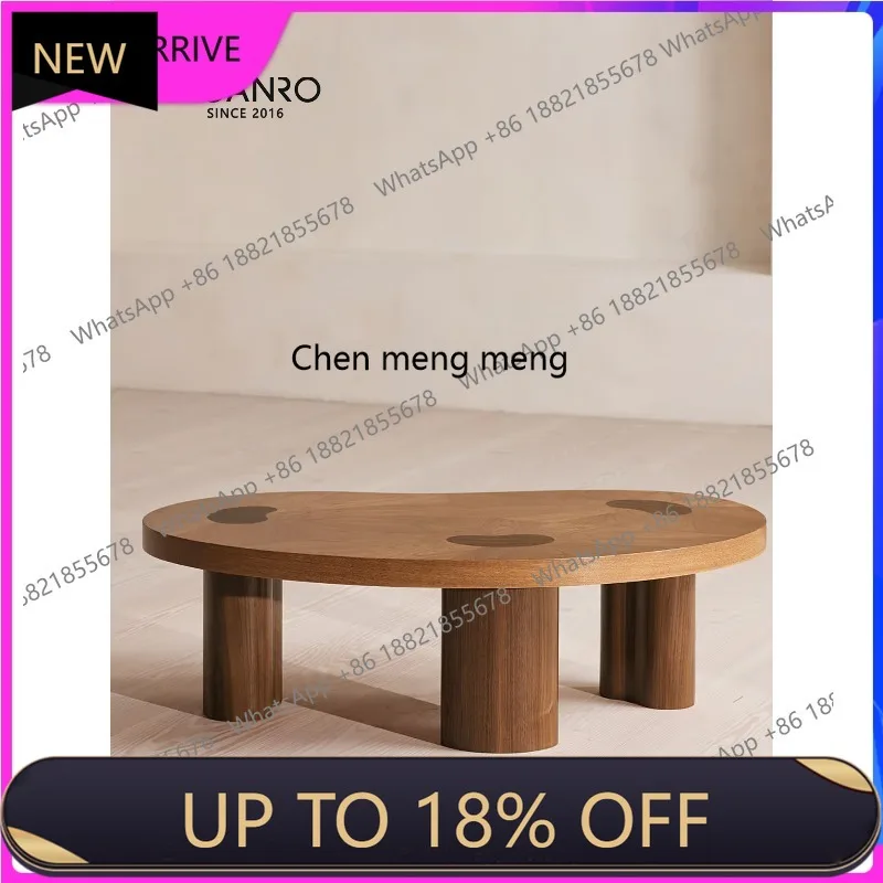 

C88 French coffee table medieval special-shaped oak solid wood Italian minimalist small coffee table