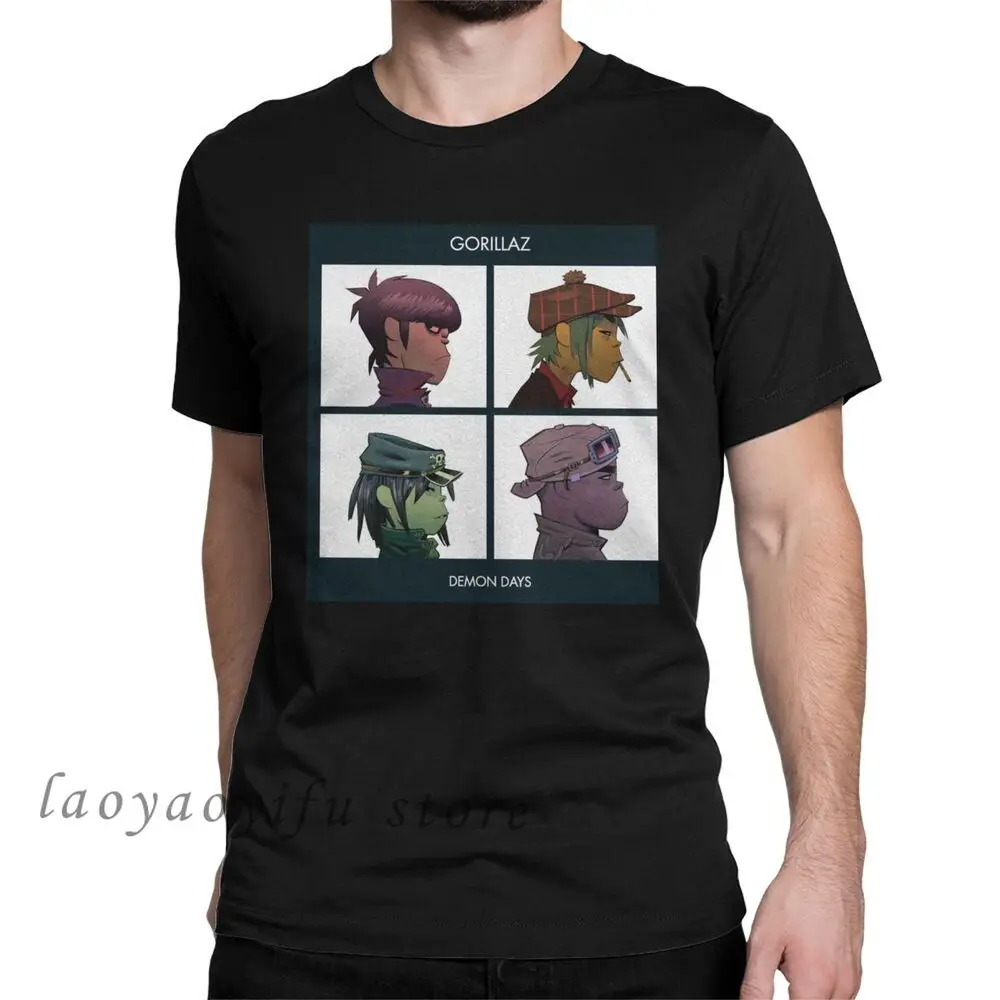 Men Fashion TShirt Funny Timothee Chalamet Graphic Tshirts Gorillaz Male TShirt 90s Vintage Short Sleeve Tee Men Clothing Shirt