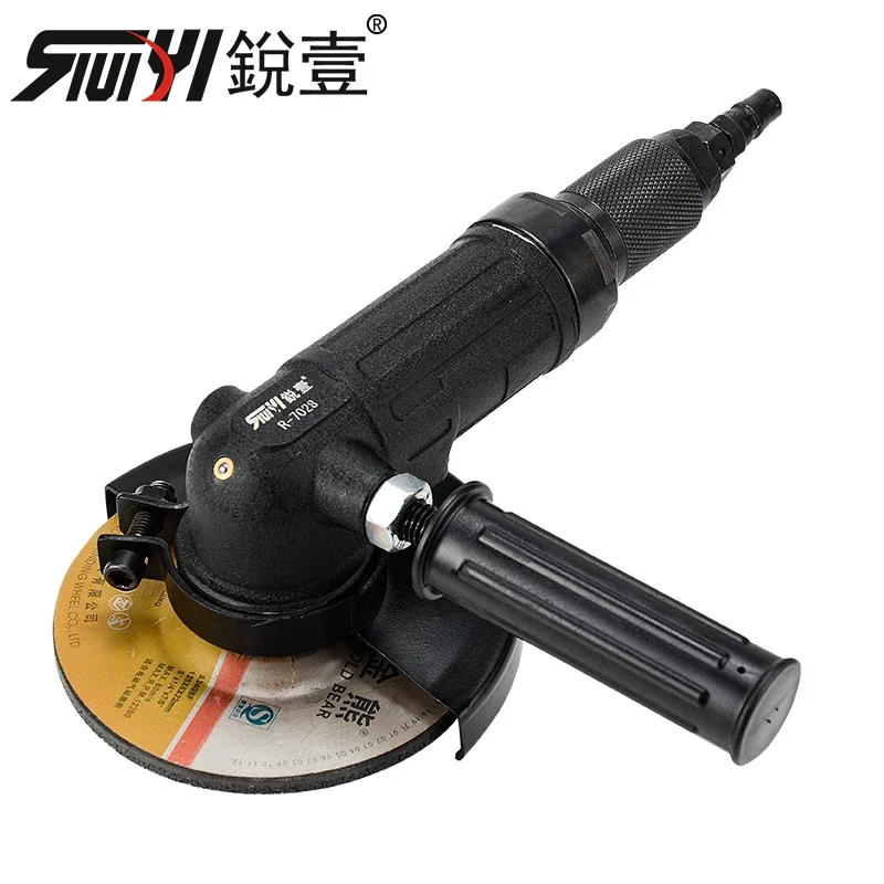 Ruiyi 7028 Pneumatic 5inch Heavy-Duty Angle Grinder Polishing Machine Angle Grinder Cutting Machine