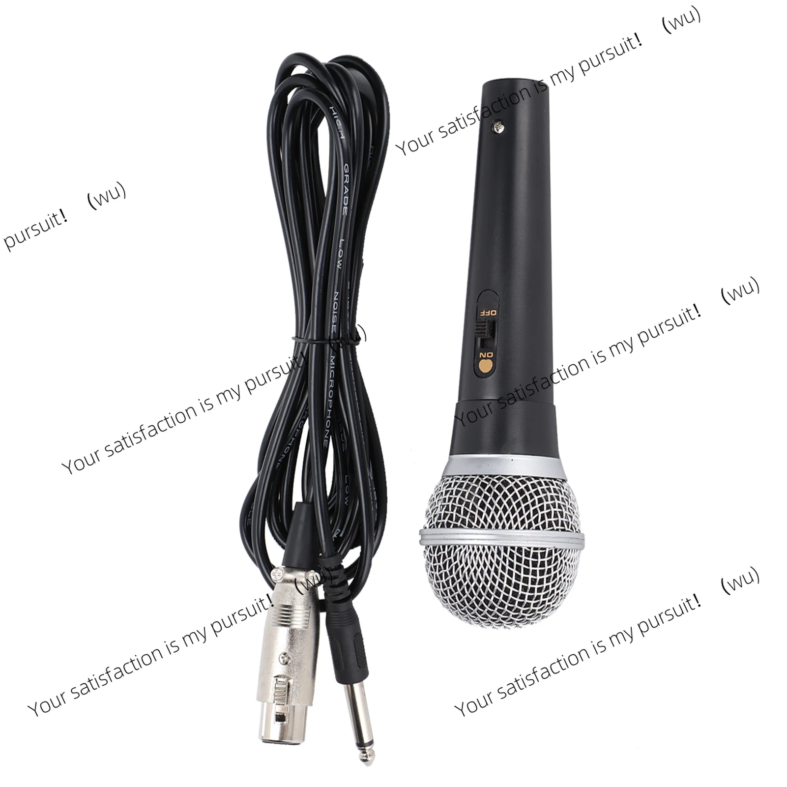 Dynamic Microphone with XLR to 1/4 Inch Cable Audio Connection Handheld Microphone for Stage Karaoke Singing and Recording