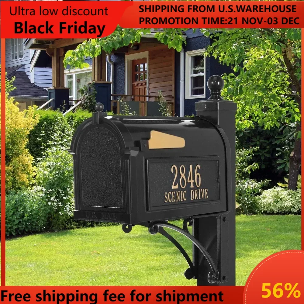 

Products Black Deluxe Mailbox Package, 20% Larger mailing box letter box mailboxs outdoor