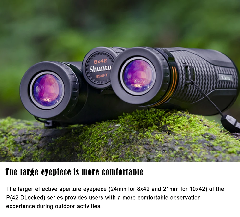 Shuntu 8X42 10X42 ED-Fernglas für Erwachsene, leistungsstarkes, superhelles, klares, leichtes Fernglas für Vogelbeobachtung, Wandern, Reisen – Detail 14