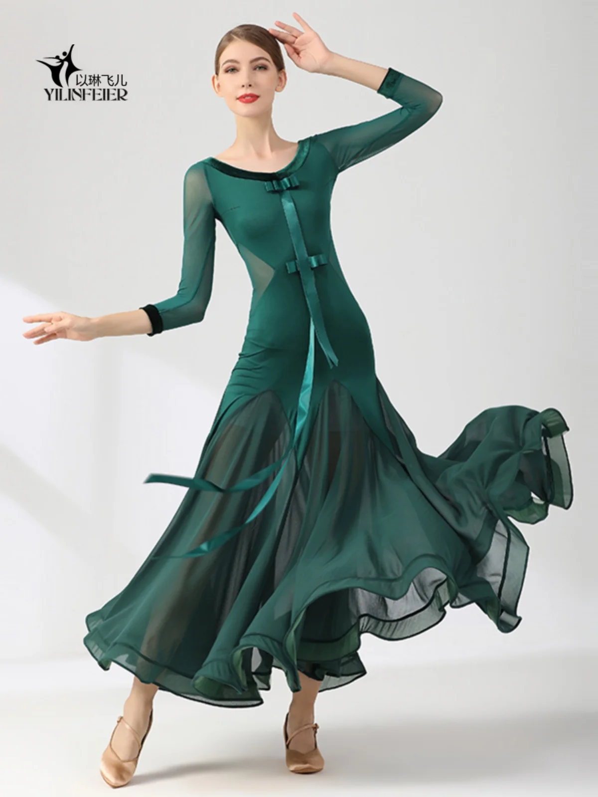 2025 Vrouw Nieuwe Moderne Dans Jurk Nationale Standaard Dans Ballroom Dans Wals Jurk 2105