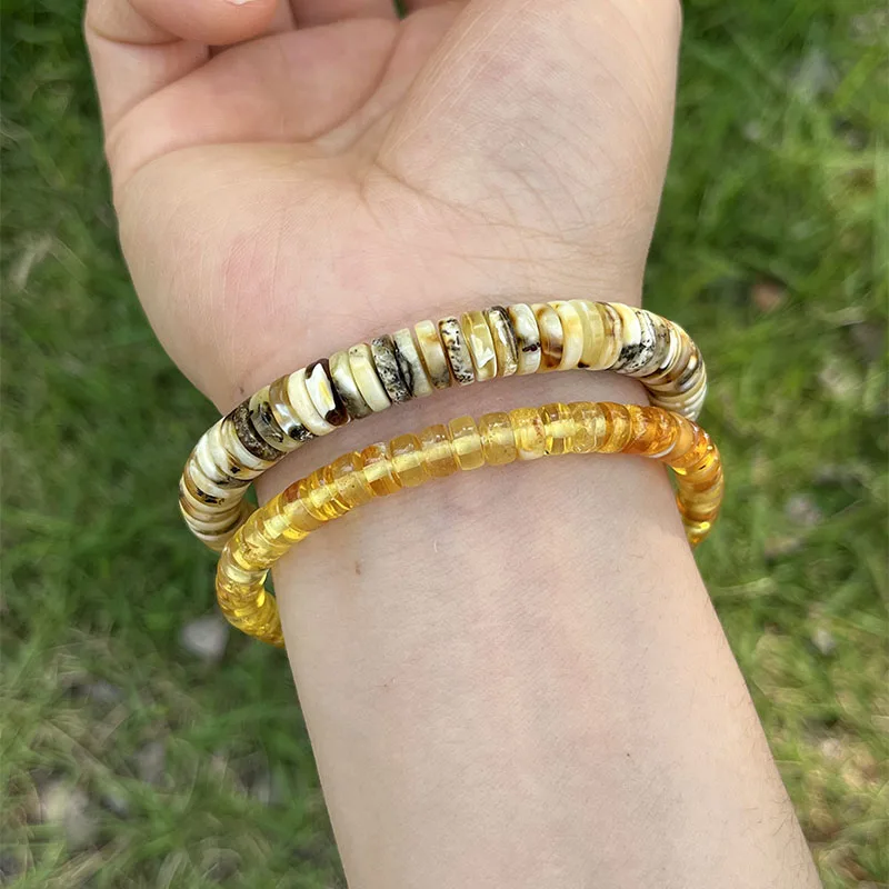 Real Amber Bracelets for Women Gift Wholesale Unique 100% Original Handmade Dividers 2025 New Natural Baltic Stone Diy Jewelry - view 2