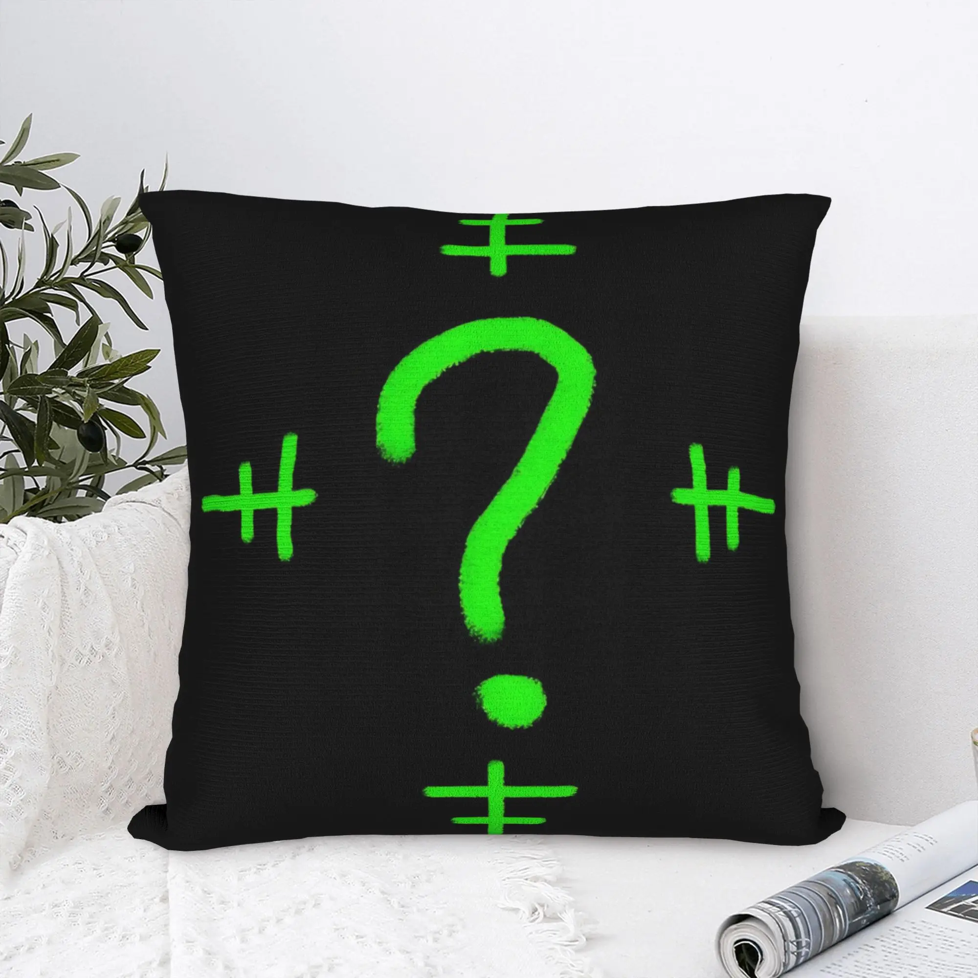 Paul Dano Riddler Square Pillow Covers Polyester Sofa Bat Man Cushion Cover Cute Home Decoration Throw Pillow Case 40*40