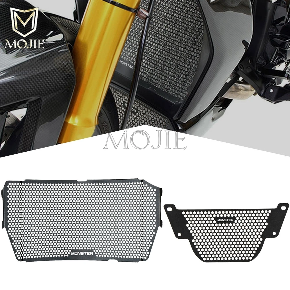 

Radiator Grill Cover Water Oil Cooler Guard FOR DUCATI MONSTER 1200 1200S 1200R 2013-2021 Monster 1200 25 Anniversario 2020-2023