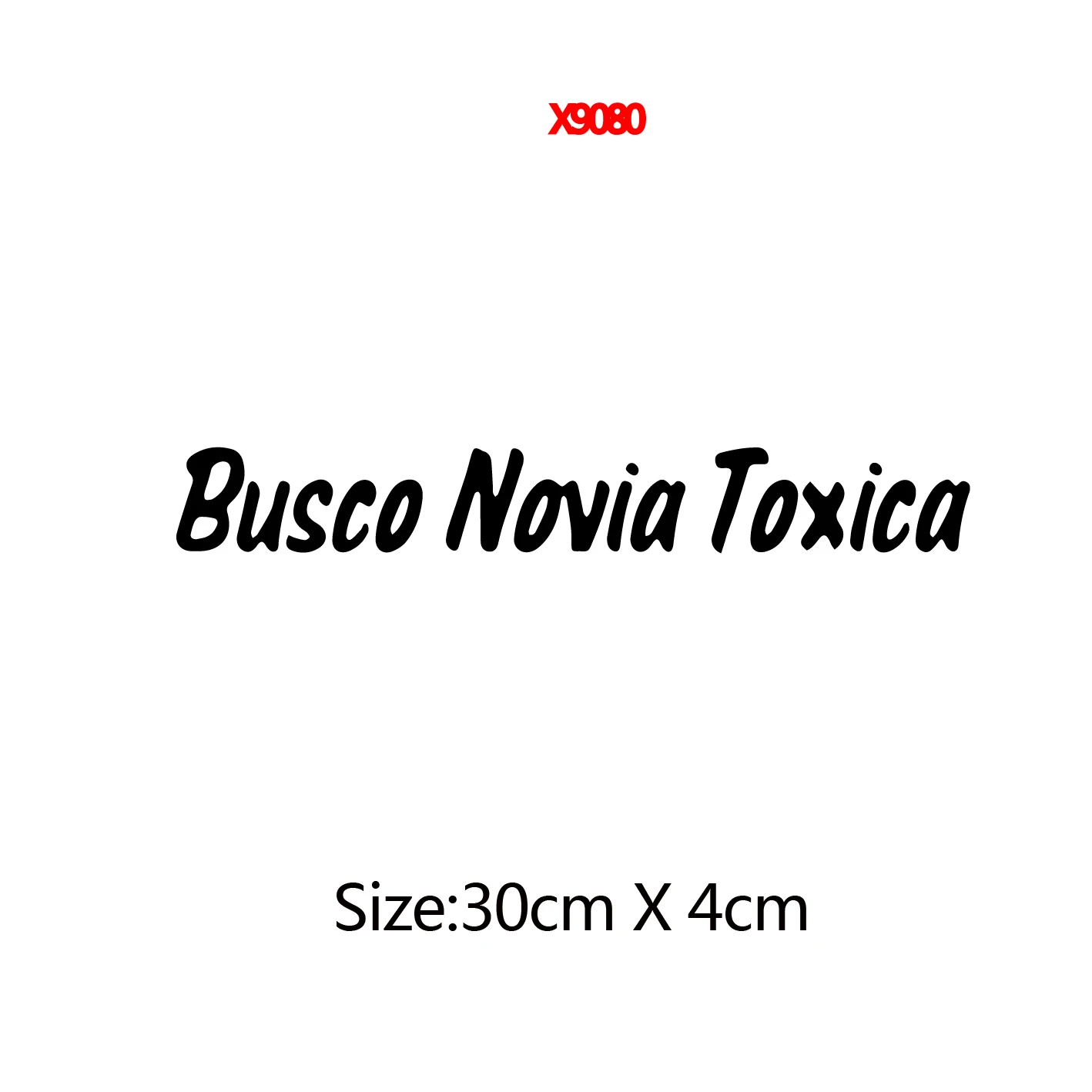 Busco Novia Toxica Sticker For Car Body Decor Frase Vinyl Decal Spain Auto Stickers