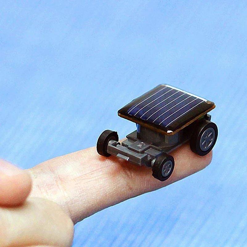 Mini voiture de course à énergie solaire pour enfants, jouet éducatif de haute qualité, 2 pièces, meilleure vente