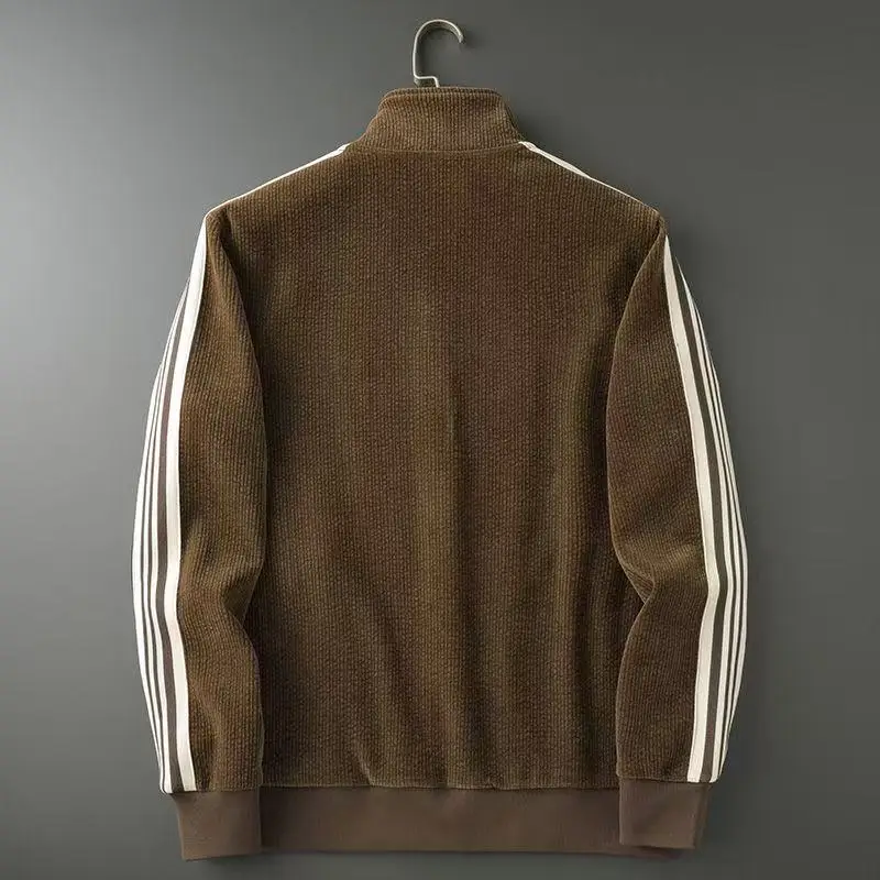 Autumn men's high-end new trend sports suit zipper stand-up collar slim jacket