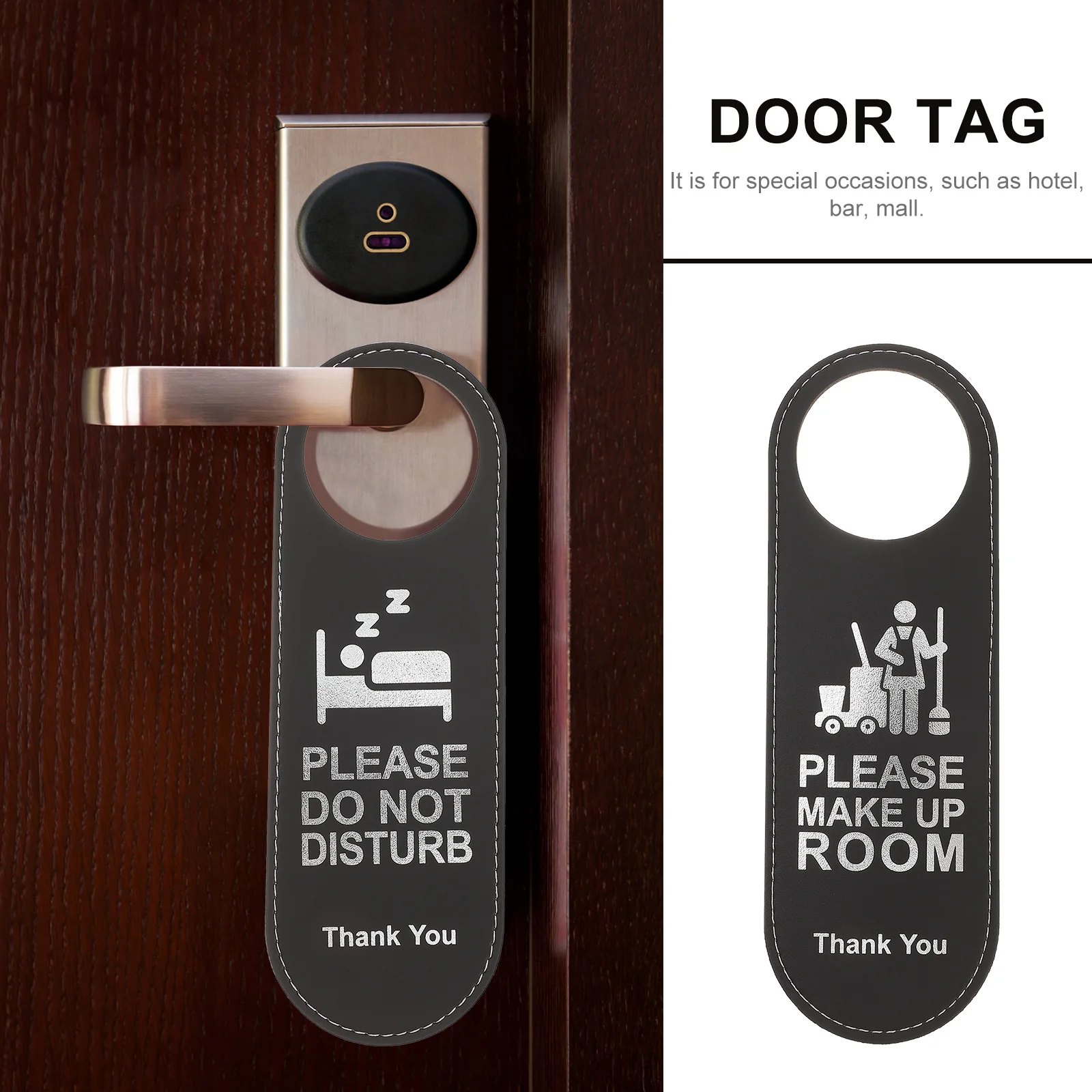 

1pc Double Sided Door Hanger Sign for Office Bathroom Business Listings Decor Hanging Ornaments Tags Premium Material Portable