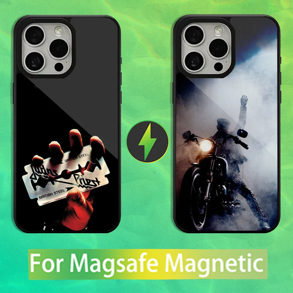 

J-Judas P-Priests Rock Band Phone Case For iPhone 16,15,14,13,12,11,Pro,Max,Plus,Mini,Magsafe,Magnetic Wireless Charging Case