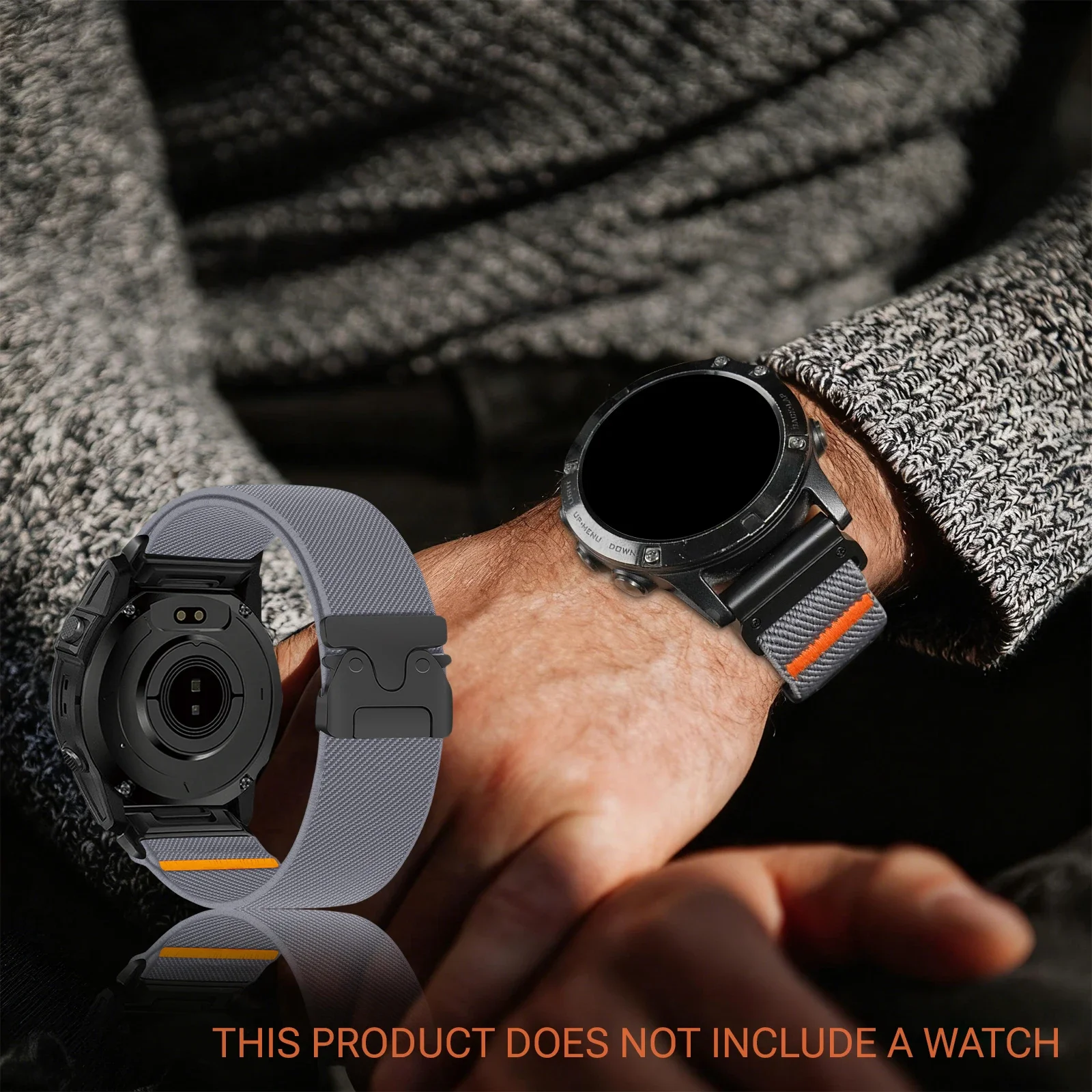 Quick Fit 26-22-20mm Nylon Strap for Garmin Fenix 8 7/7X/7Pro/7S/E Tactix8 43/47/51mm Bracelet for Garmin Forerunner 970 965 955