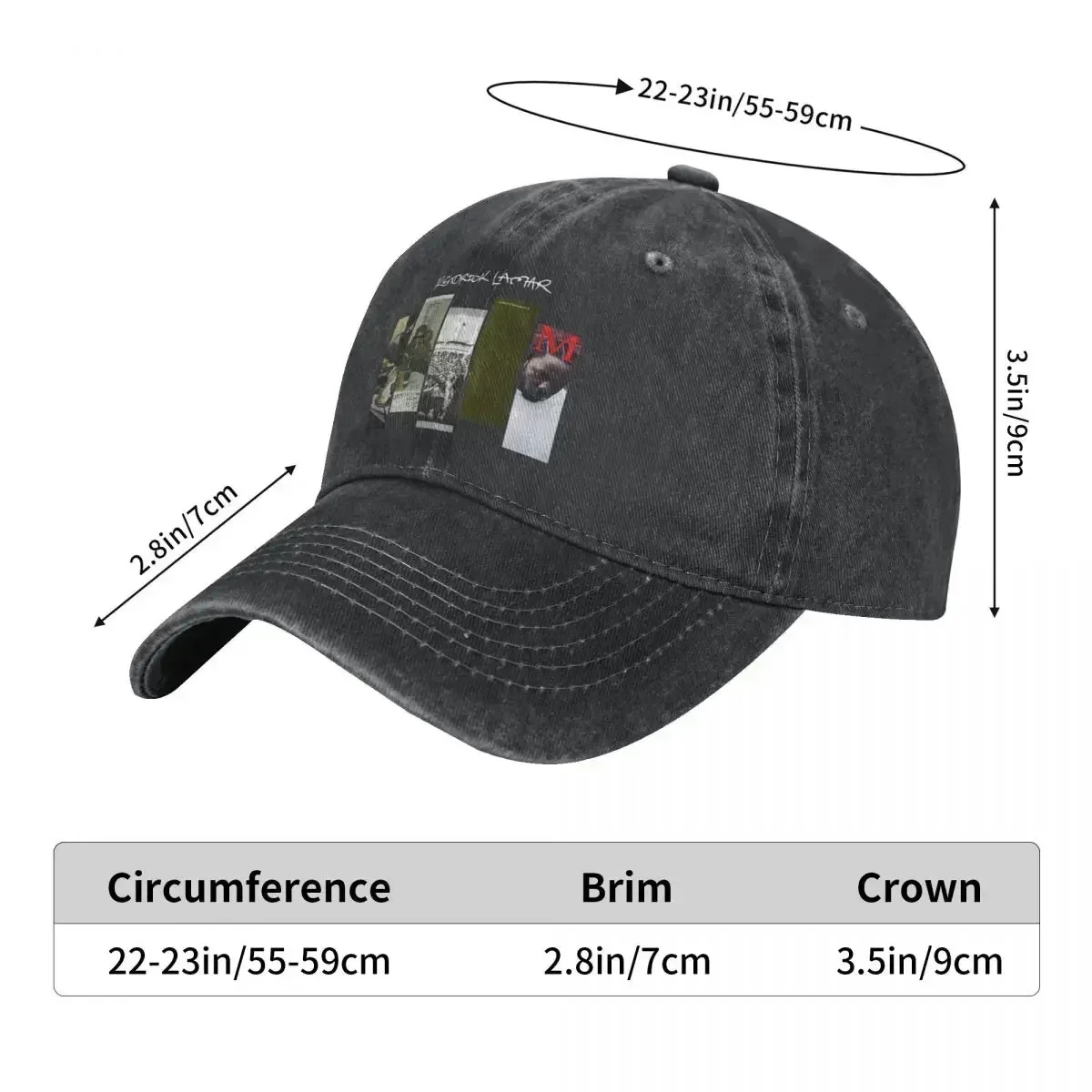 Vintage Kendrick Lamar Discography Outfits Men Women Baseball Caps 90s Damn Distressed Washed Cap Classic Outdoor All Seasons