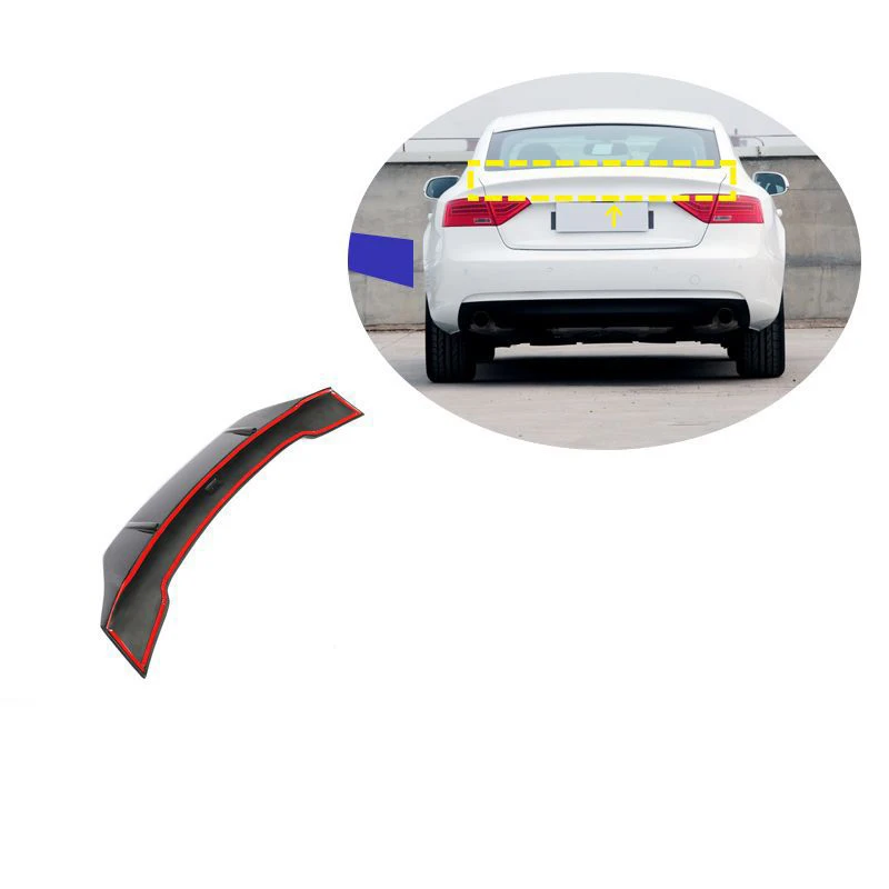 A5 R style  Carbon Fiber Fibre Rear Trunk Spoiler Wing Fit For A5 style 2009-2016