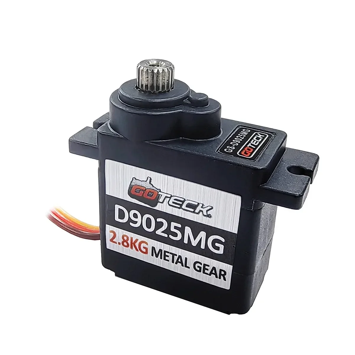 GOTECK 2PCS D9025MG 9g Mini Servo Micro Full Metal Gear Digital Servo With Metal Horn for RC Car Boat Fixed-Wing Robot Toy