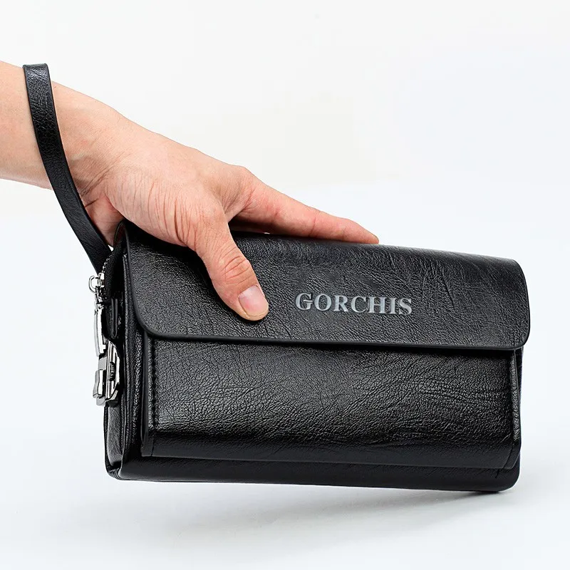 

Men's Fashion New PU Large Capacity Handbag with Good Quality bolsos para hombre sacoches hommes designer luxury bag