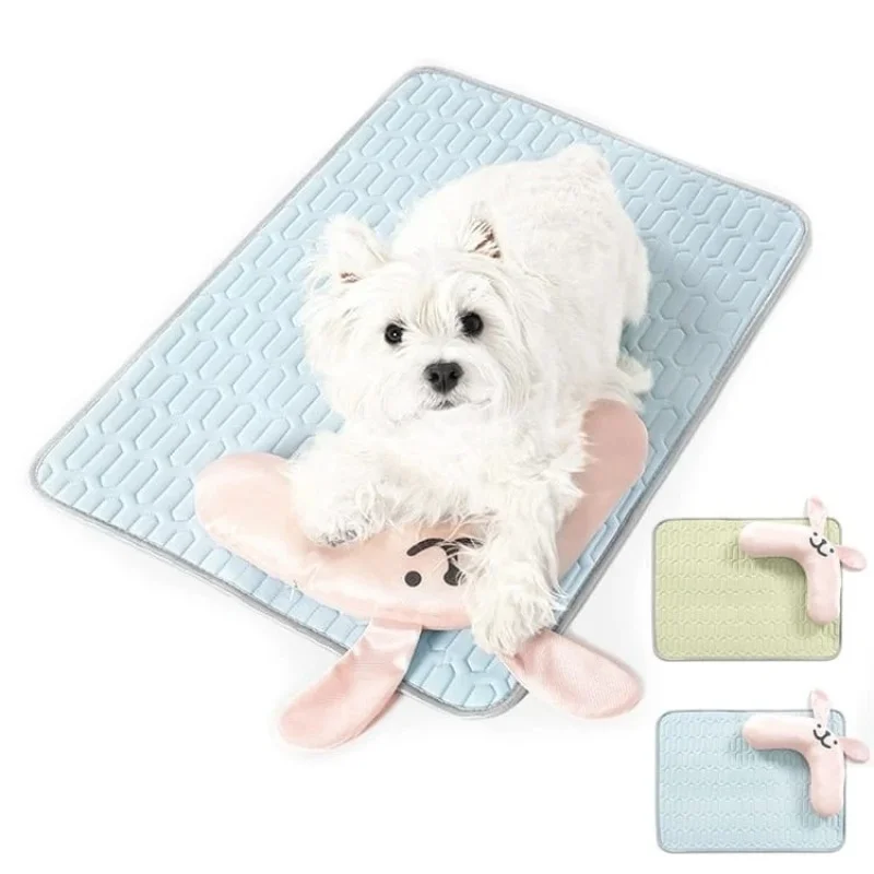 

Removable Latex Cushion Cute Removable Washable Cat and Dog Cushion Summer Cooler Pet Pillow