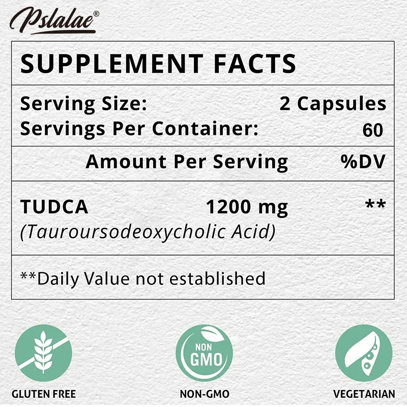 TUDCA Liver Supplement - Protect Liver, Anti-oxidation, Detoxify, Lower Blood Sugar, Relieve Anxiety, Promote Metabolism