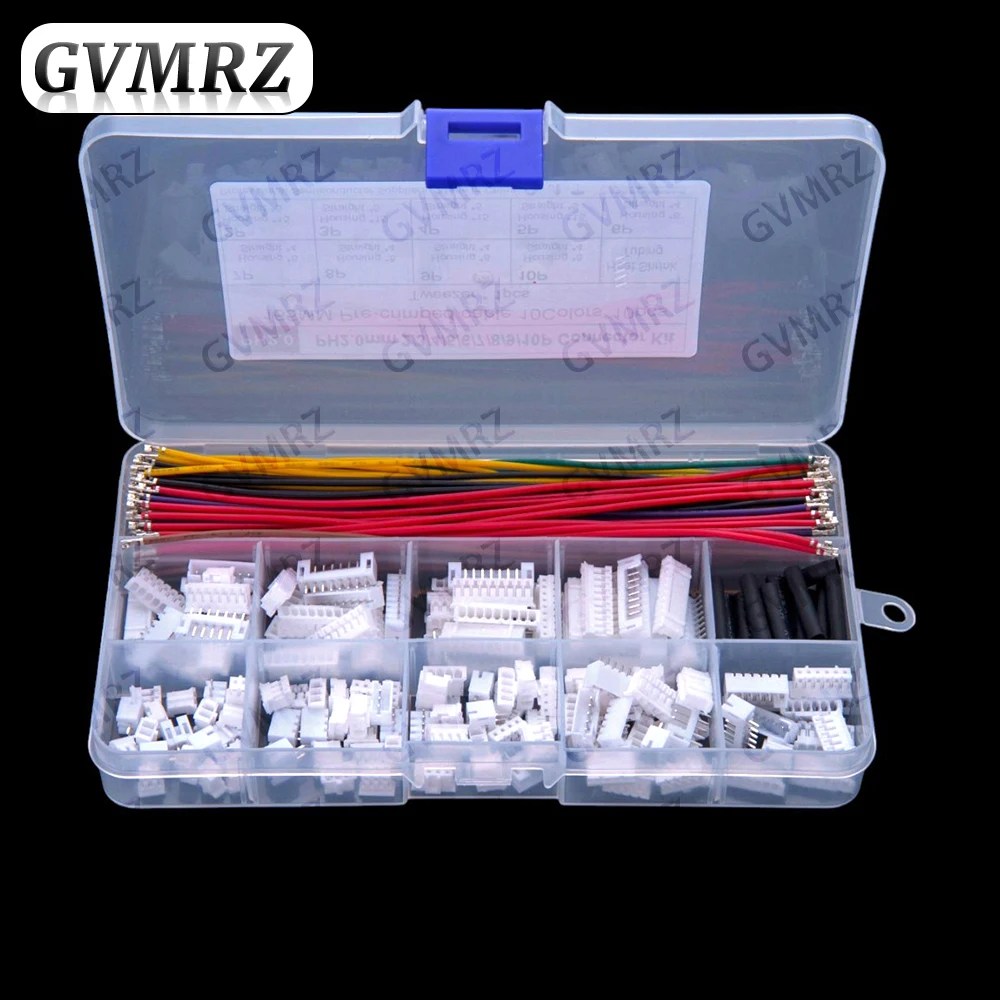]2.0mm  Male Female JST Adapter Cable PH Connector Socket Kit with Pre-Crimped Soft silicone Wire 2/3/4/5/6/7/8/9/10 Pin Housing