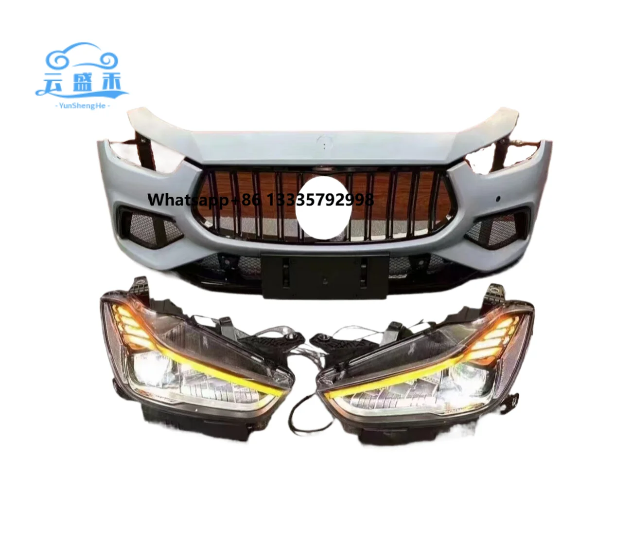 

High Quality Body Kit for Maserati Ghibli 14 Upgrades to 22 Style Sports Versions Front & Rear Car Bumpers Headlights Taillights