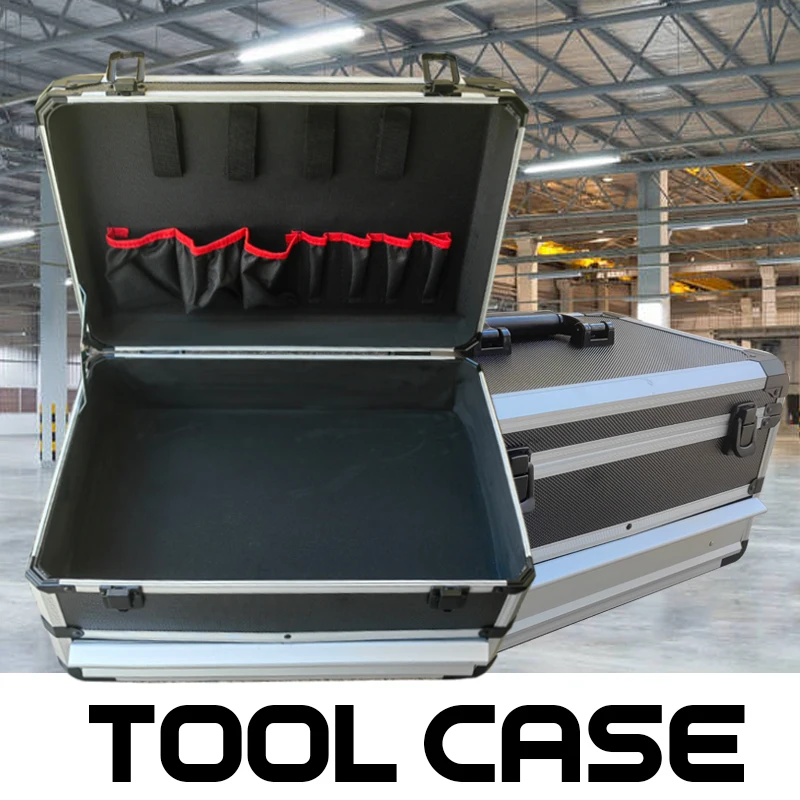 Aluminum Case Toolbox With Drawer Large Capacity Tool Box Hard Case Hardware Tool Storage Box Safety Portable Tool Organizer box