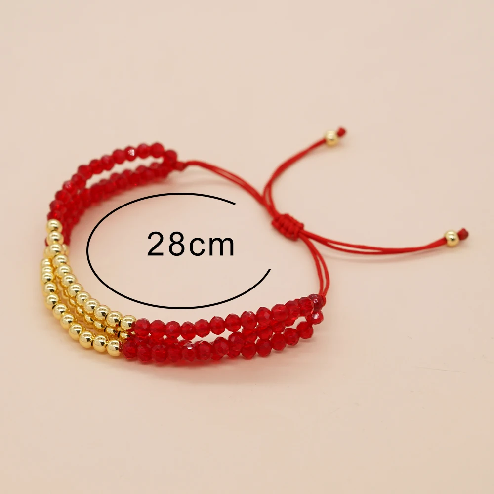 Go2boho Crystal Gold Plated Bead Chic Multi-layered Bracelets Women Boho Bohemian Summer Jewelry Gifts For Her