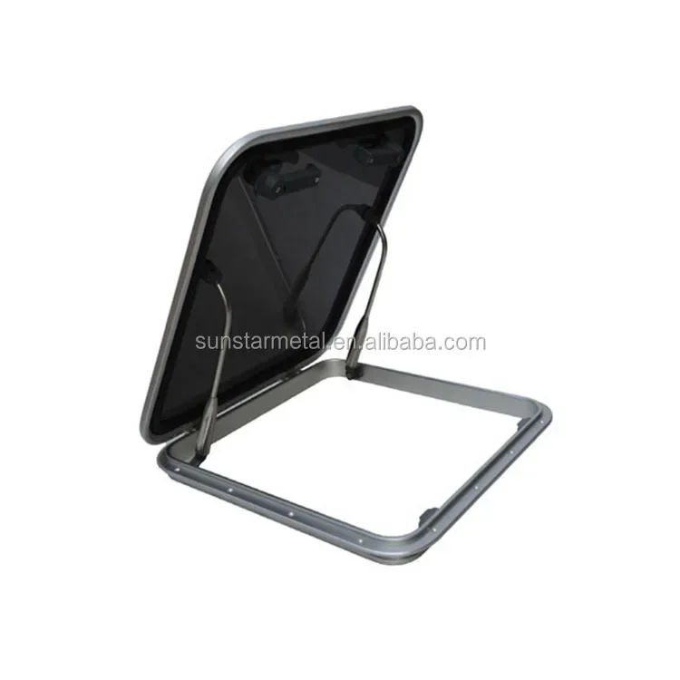 

marine square aluminum boat escape hatch