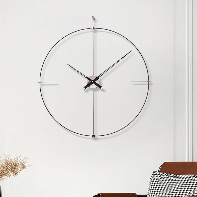 Horloge Murale Moderne Montre Murale Décorative Minimaliste Silencieux Esthétique Grandes Horloges Nordique Luxe Salon Montres