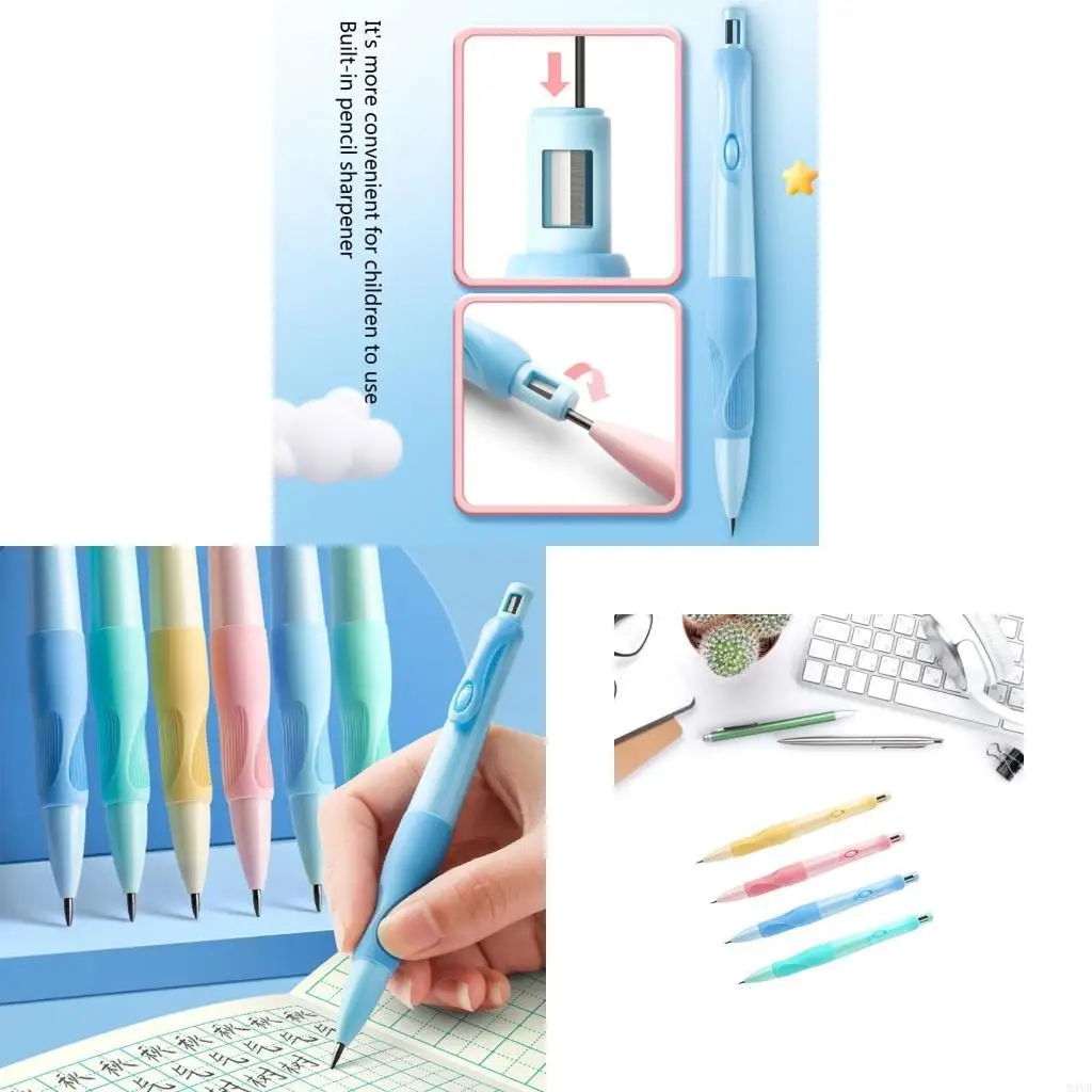 

M5TB 2mm Mechanical Pencil Built-in Sharpener for Student Writing, Drawing, Sketching