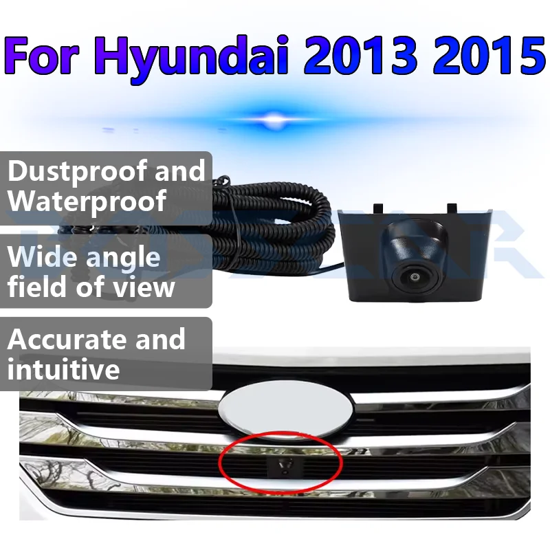 

Для Hyundai 2013 2015, новая автомобильная камера переднего вида Santafe IX45 150 ° Рыбий глаз AHD 1080P Ночное видение Водонепроницаемый мониторинг парковки