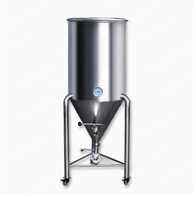 Conical barrel with universal wheel 115L/45L large barrel can be fermented and can store custom beer equipment