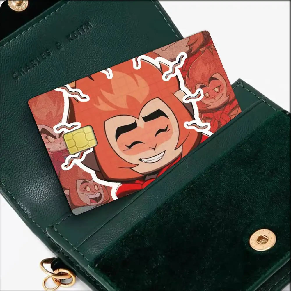 Anime Sun logo Wukong Waterproof Film Skin Cover Credit Card Stickers Debit Front Bank Bus