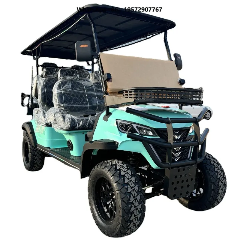 4+2 2+2 6 Seater 4 Seats 72v 5kw Lithium Battery Customized Buggy Car Electric Golf Carts Cart