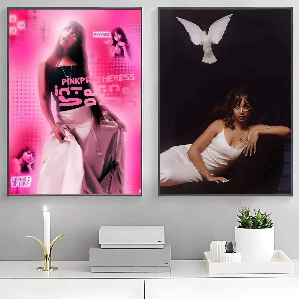 المغني الوردي النمر المشارك HD ديكور المنزل لزجة جدار مقاوم للماء غرفة المعيشة المنزلي بار ديكور جمالي #3