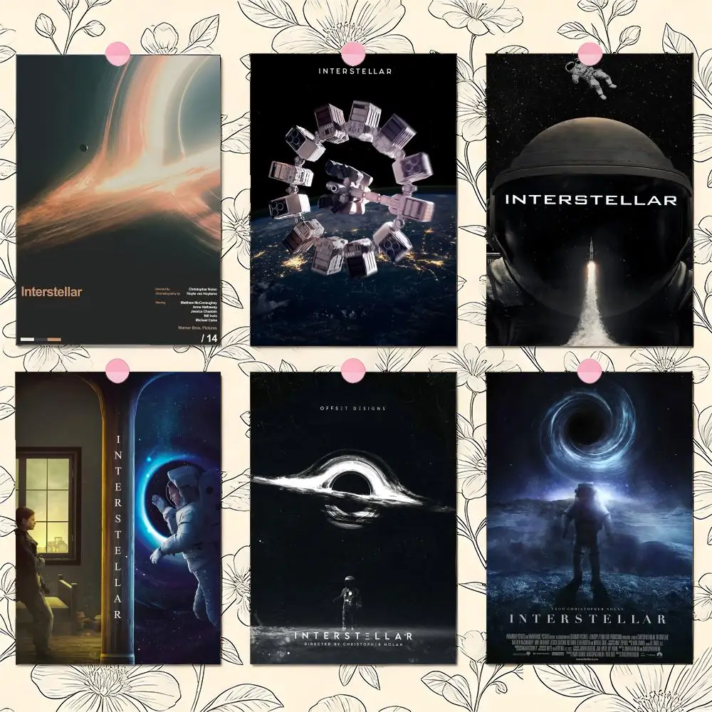Classic Movie I-Interstellar Poster Premium PP Wall Decal - 